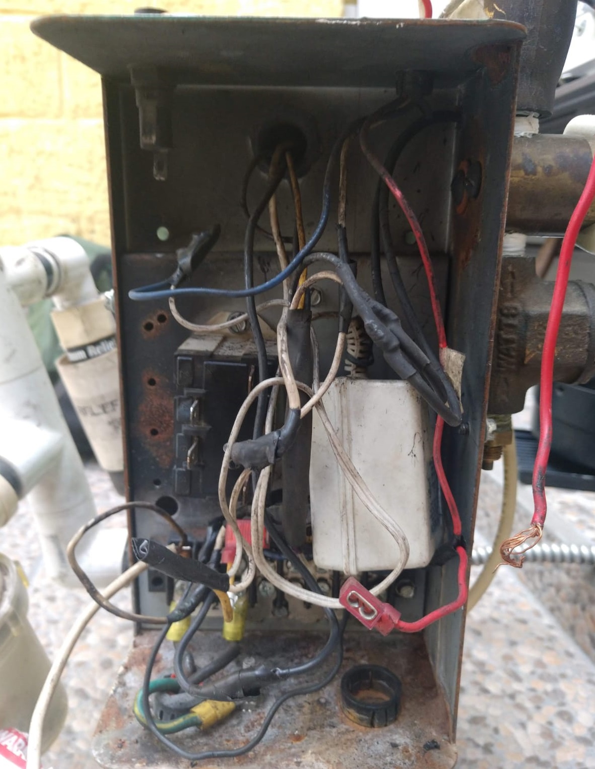 Reparación de bomba de vacío antes