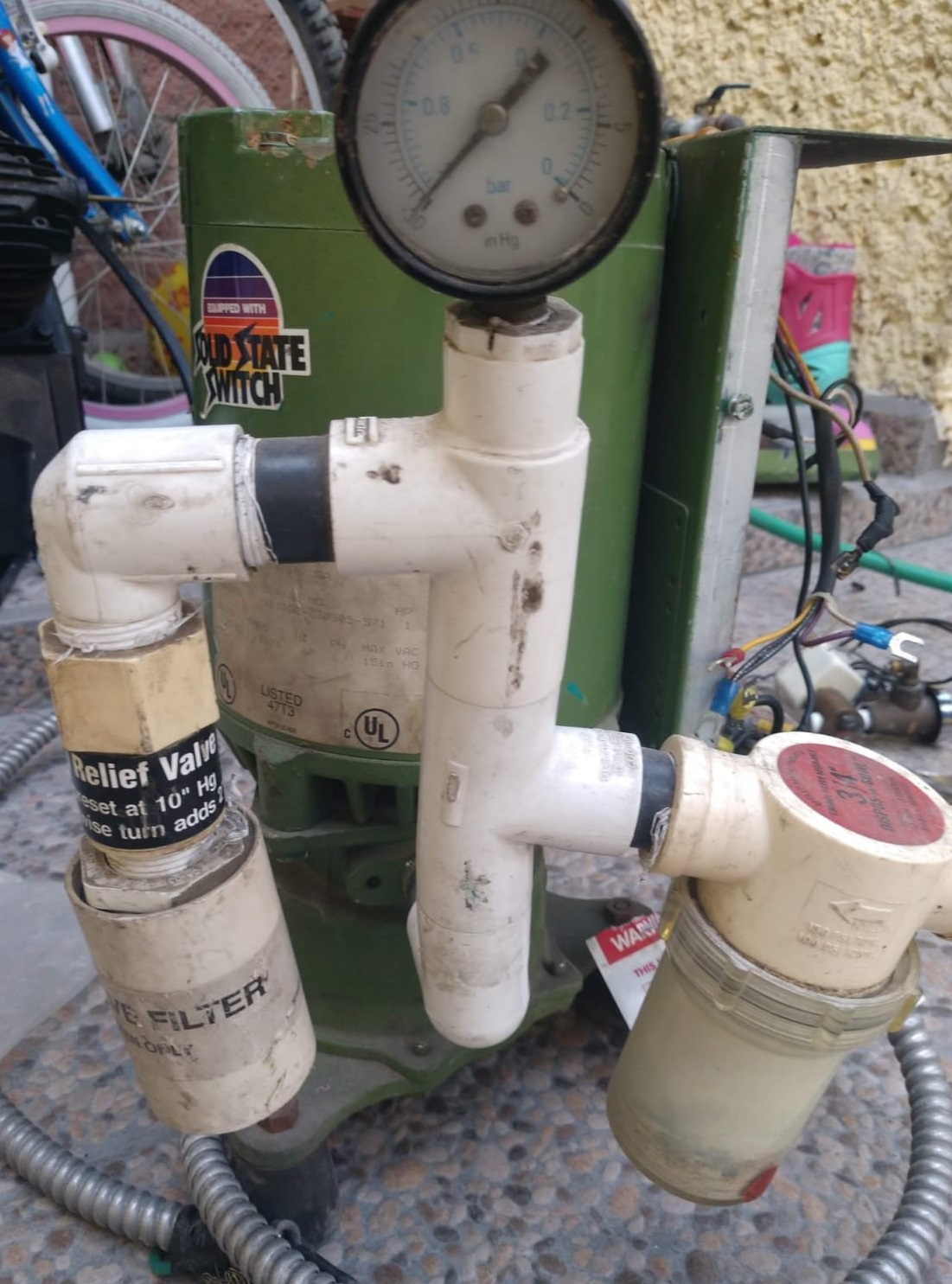 Reparación de bomba de vacío_ antes